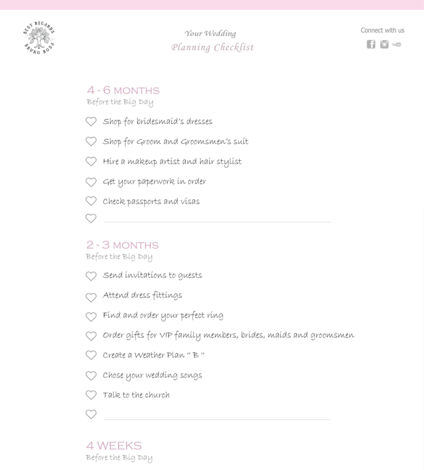 Wedding Checklist PDF download